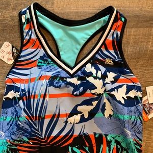 NWT ZeroXposur Racer Back Tankini size L(12)